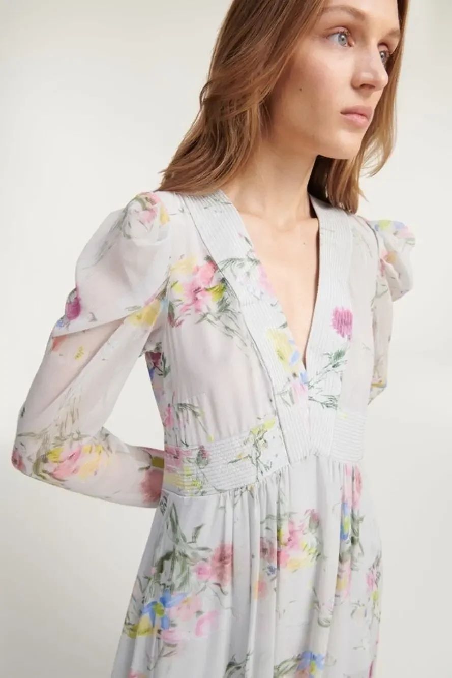 NWT Dorothee Schumacher Floral Romance Silk Maxi Dress – Size 5 (XL, US10)